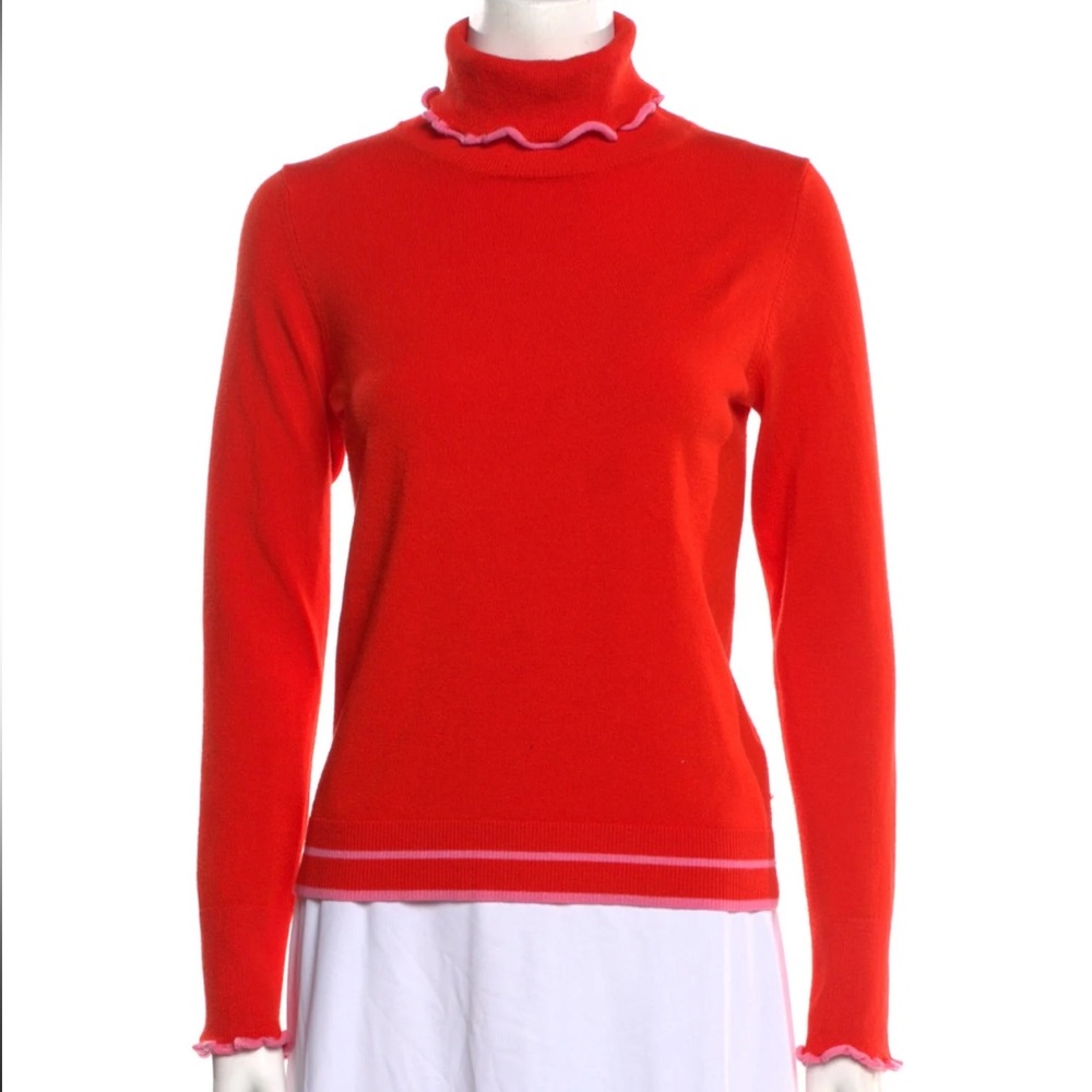 Pearl Lela Rose Poppy Ruffle Turtleneck